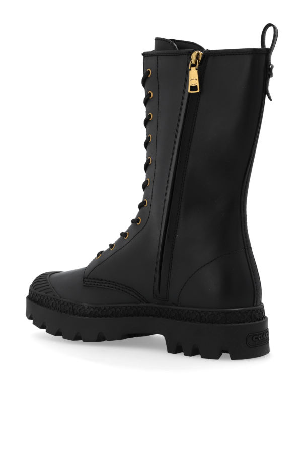 Coach top combat boots